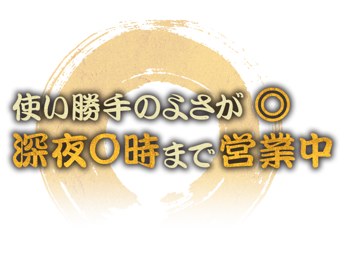 深夜0時 営業中